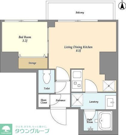 クラリティア西日暮里の物件間取画像
